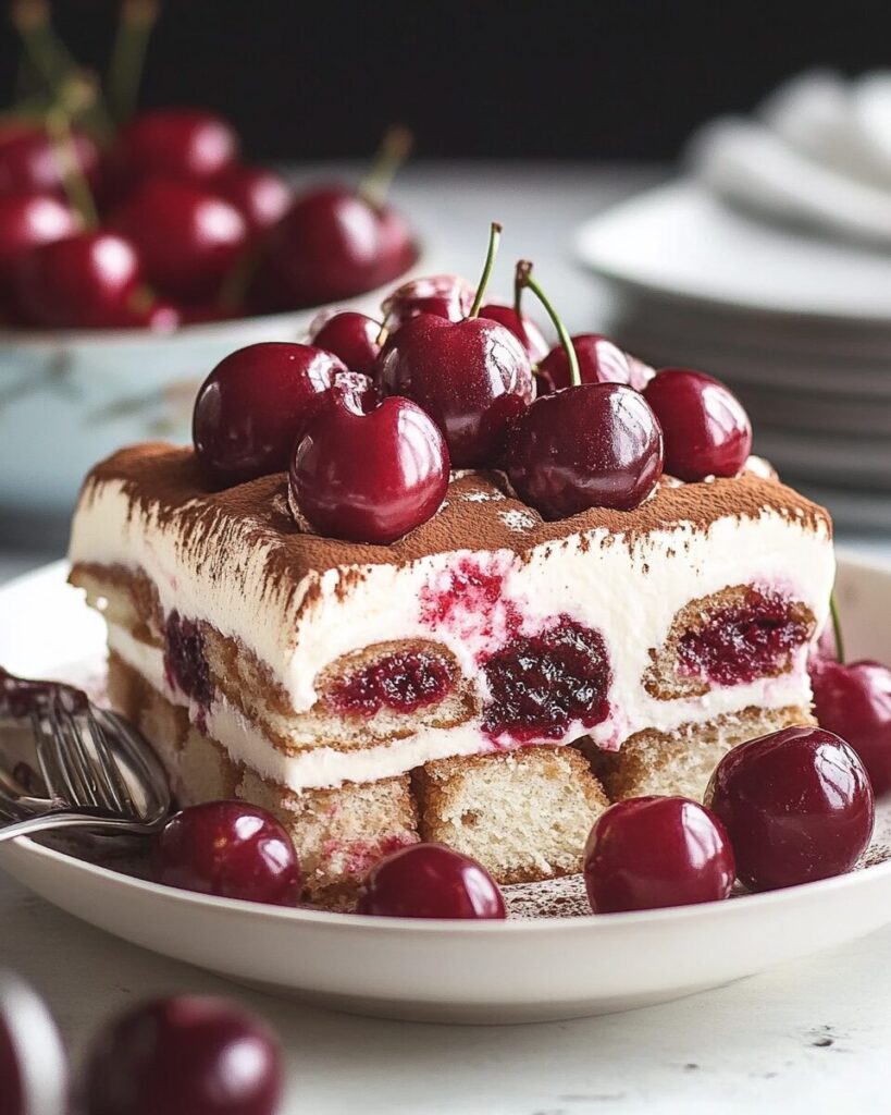 Cherry Amaretto Tiramisu