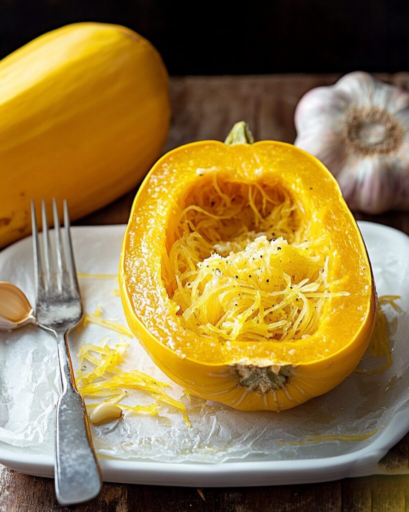 Garlic Butter Spaghetti Squash