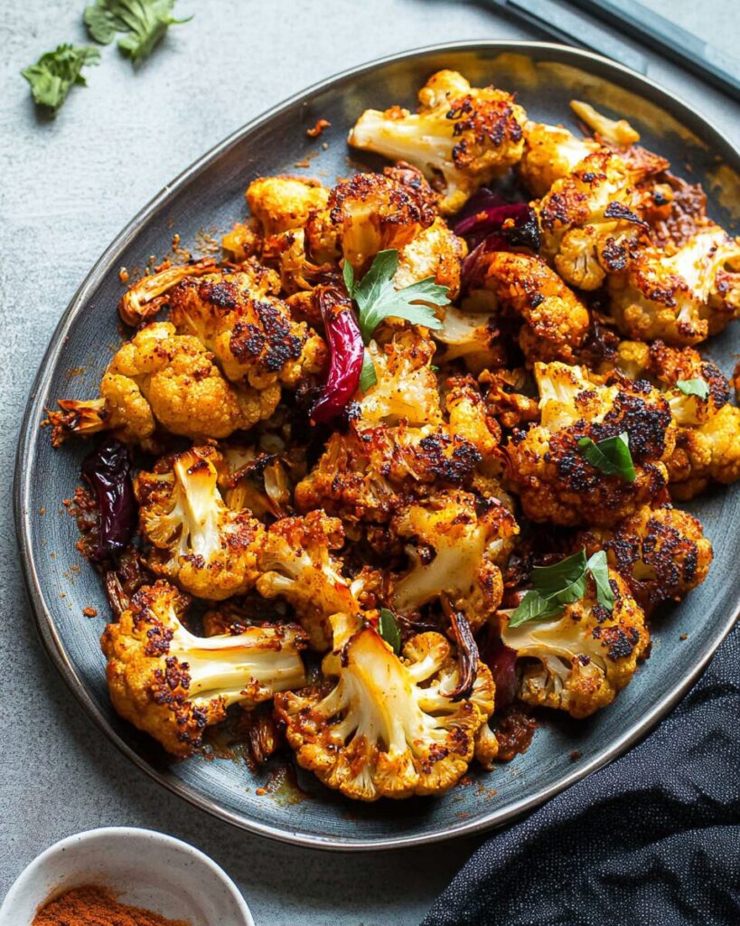 Harissa Roasted Cauliflower