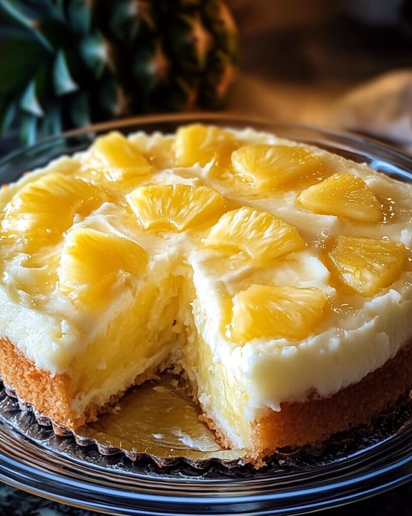 Juicy Pineapple Heaven Cake finished dish