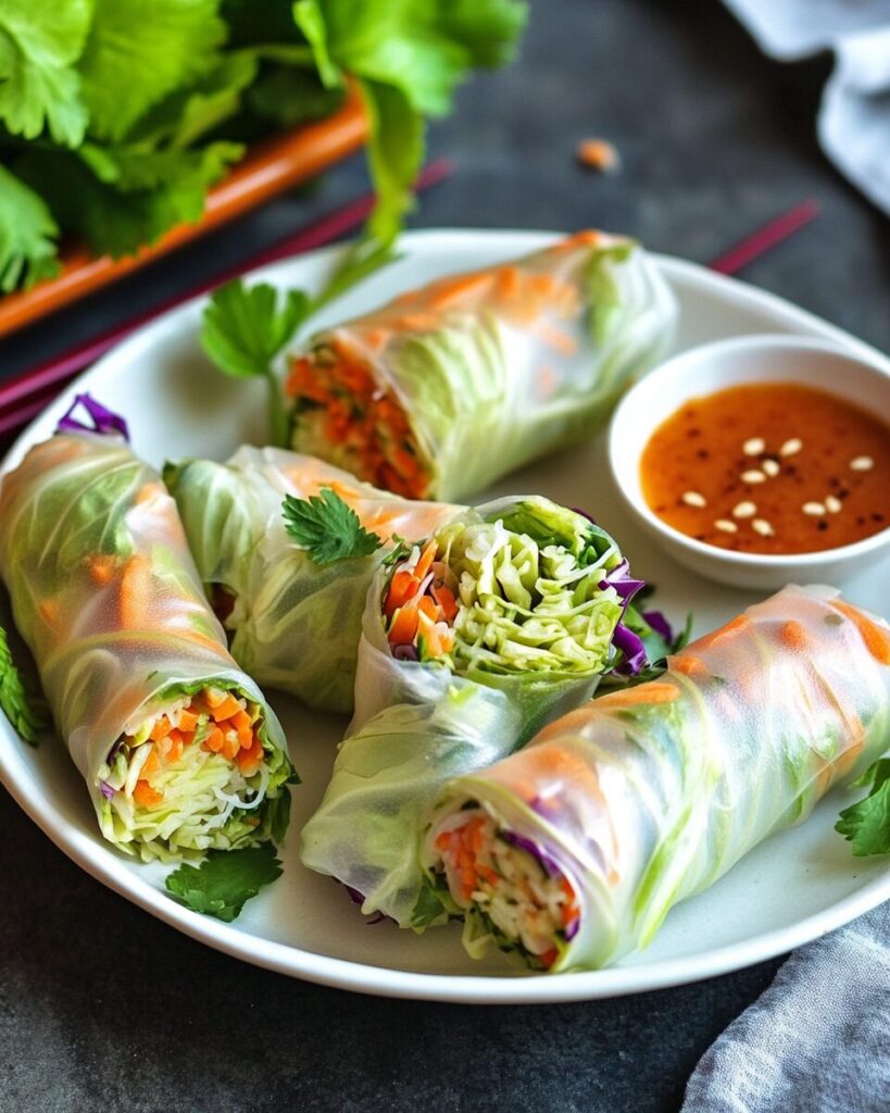 Napa Cabbage Summer Rolls