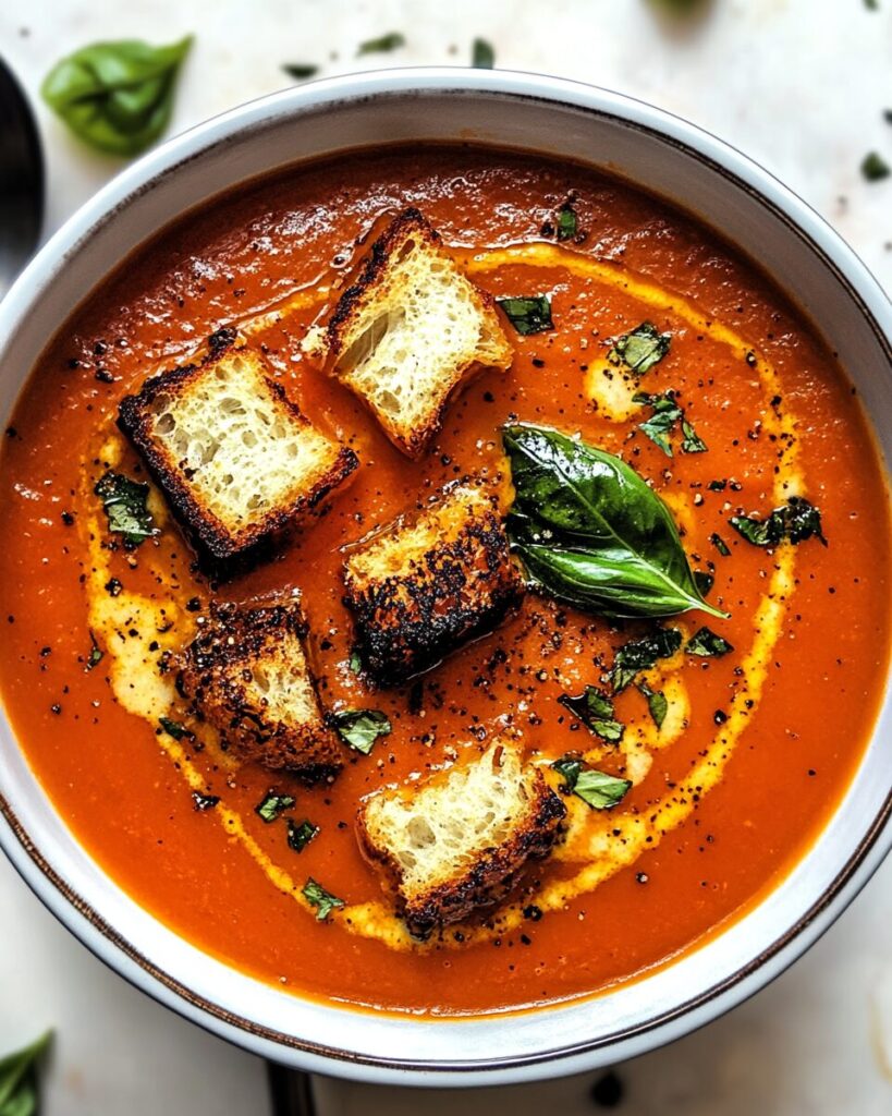 Best Roasted Tomato Basil Soup