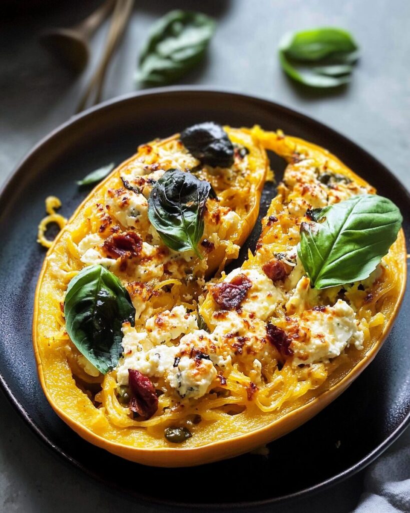 Spaghetti Squash Baked Feta