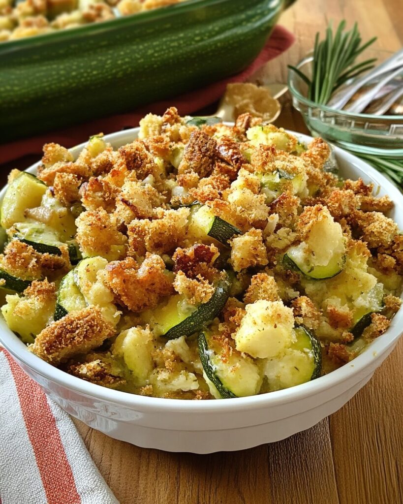Zucchini Casserole with Stuffing Mix