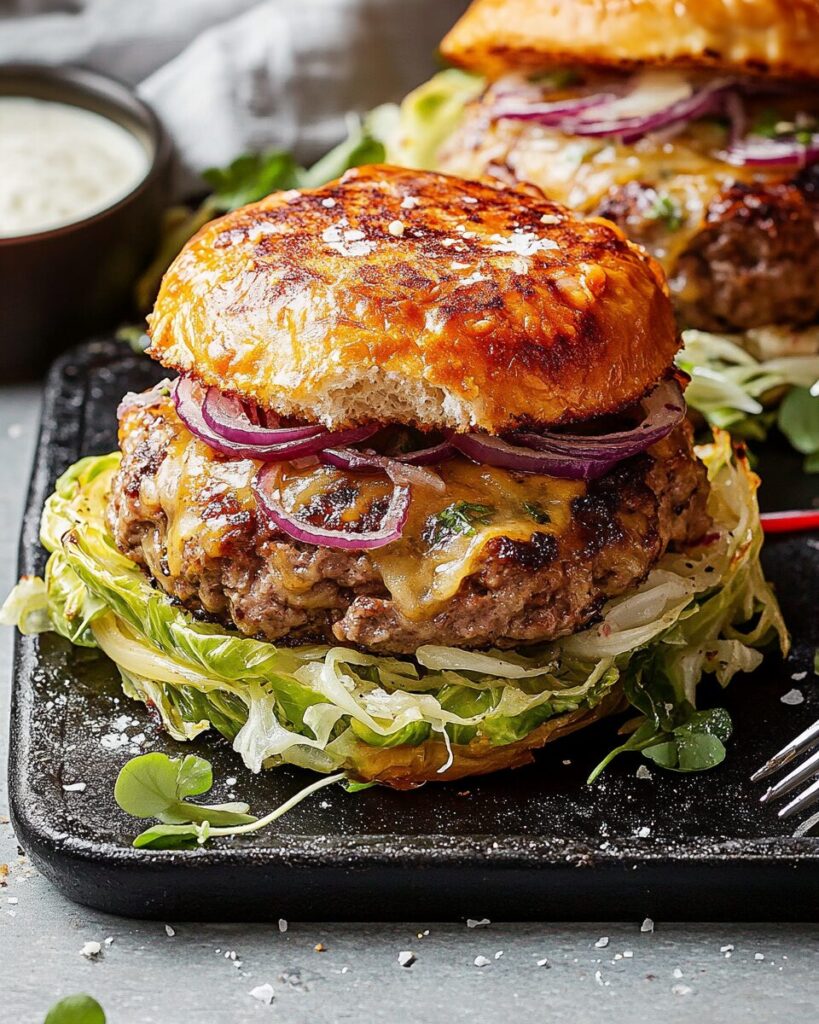 Oven-Baked Cabbage Burgers