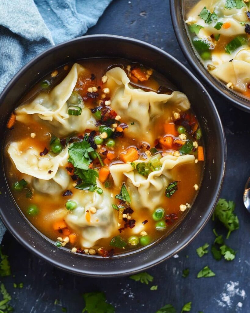 Easy Spicy Potsticker Soup