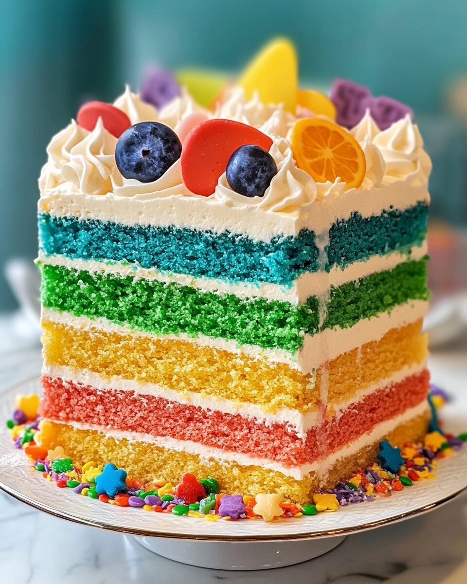 Rainbow Layer Cake