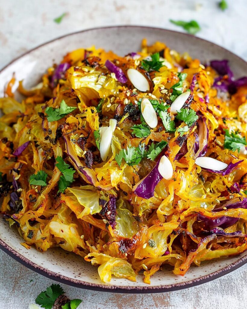 Indian Spiced Roasted Cabbage