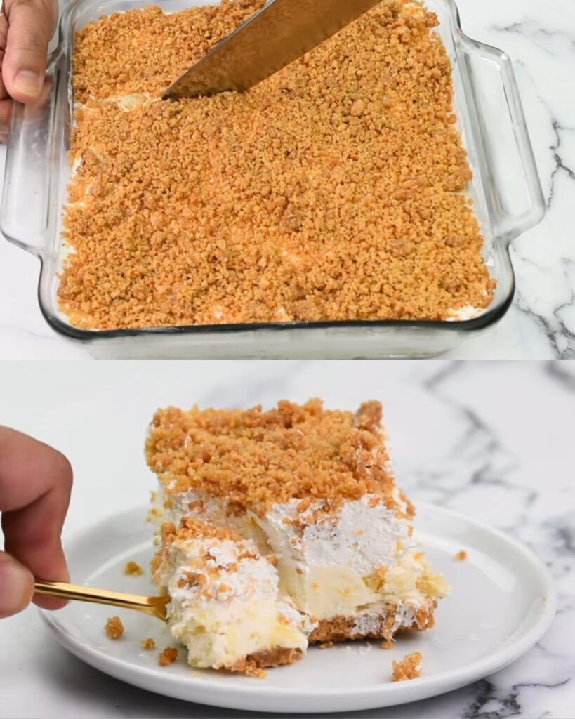 No-Bake Chilled Pineapple Cream Bars