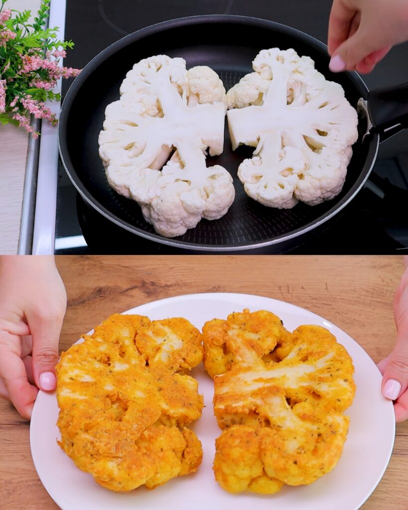 Crispy Fried Cauliflower Steaks