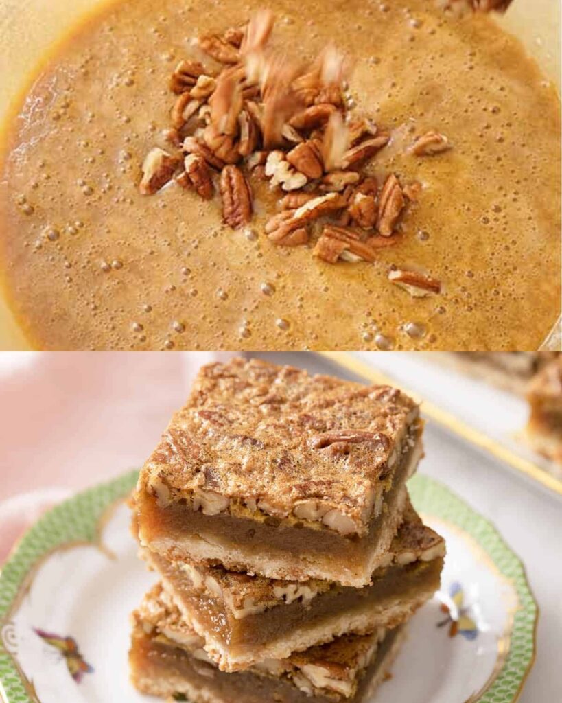 Pecan Pie Bars with Buttery Shortbread Crust