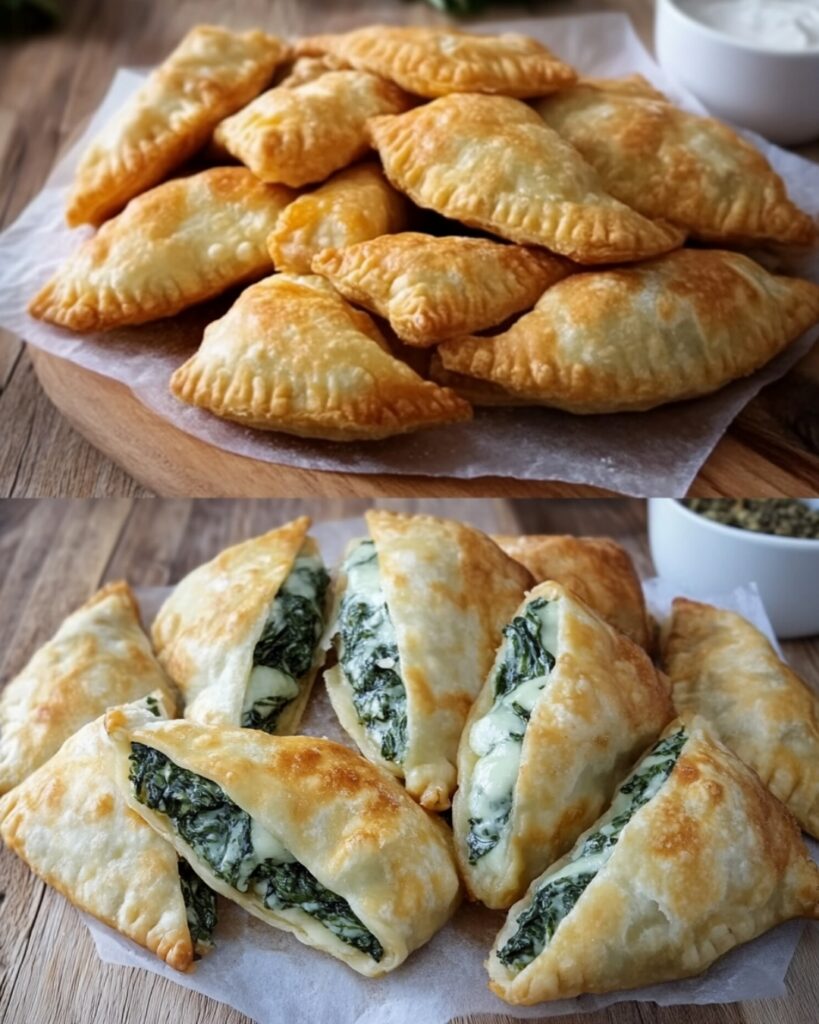 Spinach and Cheese Stuffed Flatbreads