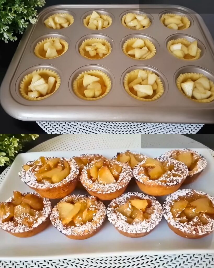 Apple Cinnamon Muffins with Caramelized Apple Filling