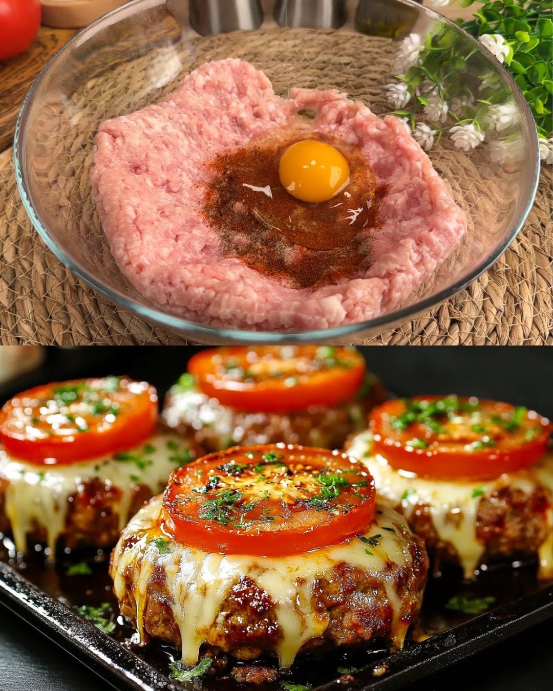 Hearty Potato and Meat Casserole with Cheese and Vegetables