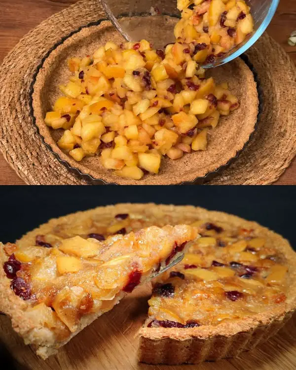 Oat & Apple Cranberry Pie