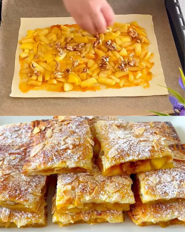 5-Minute Apple Walnut Puff Pastries