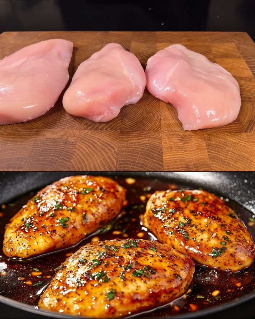 Honey Garlic Lemon Chicken Fillets with Creamy Mashed Potatoes & Tangy Cabbage Slaw