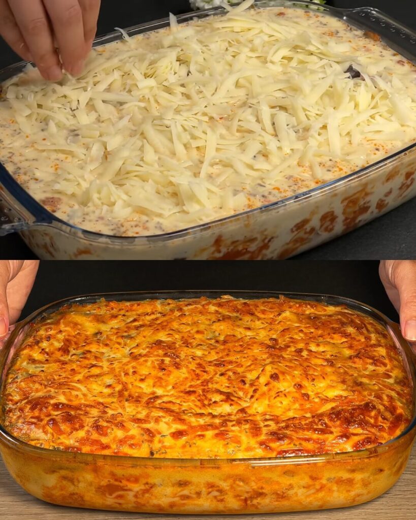Layered Farfalle and Turkey Vegetable Bake