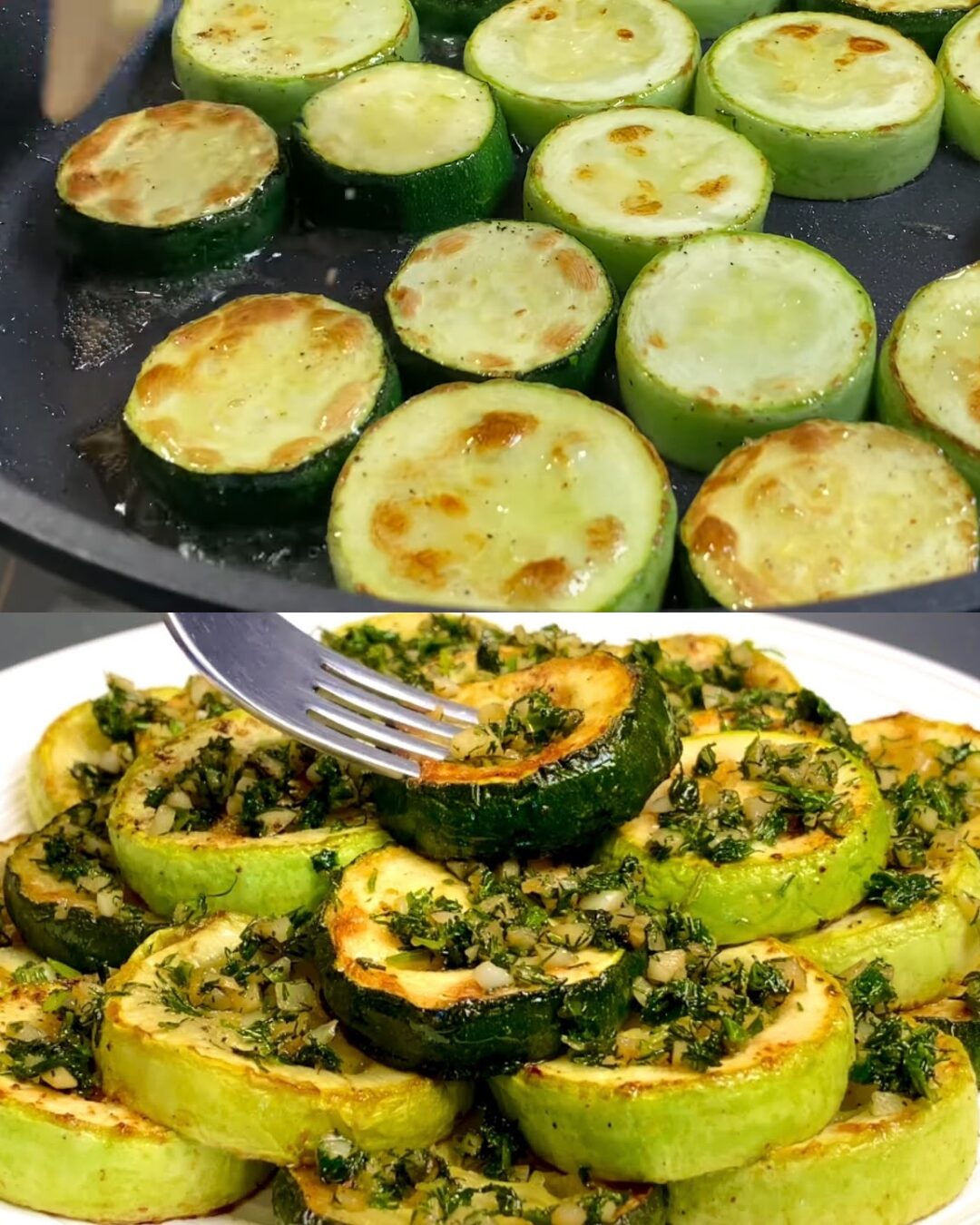 Crispy Garlic & Herb Zucchini Sauté