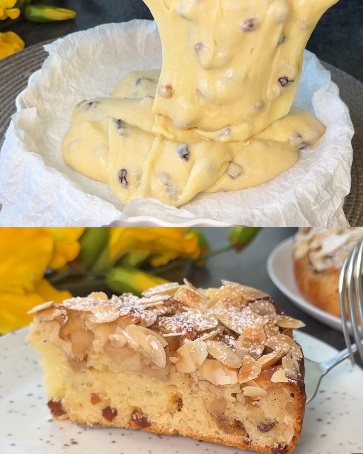 APPLE RAISIN YOGURT CAKE