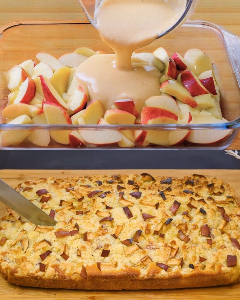 Apple Crumble Cake with Butter Streusel Topping