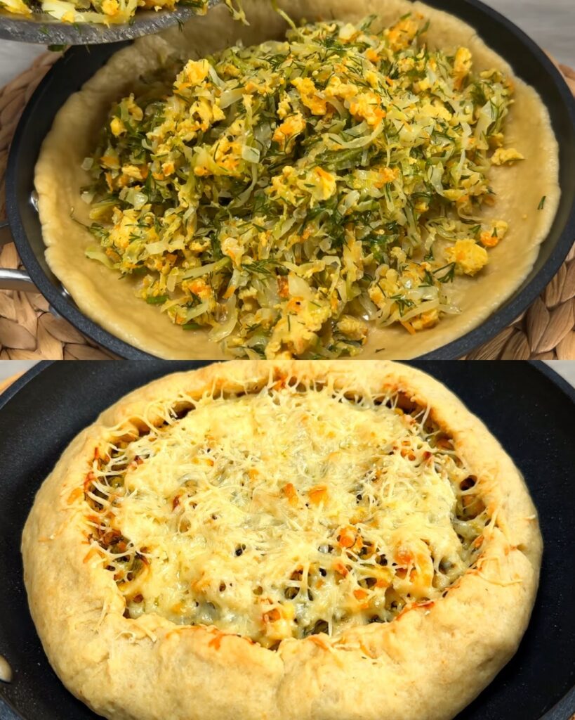 Savory Cabbage Pie with Yogurt Crust