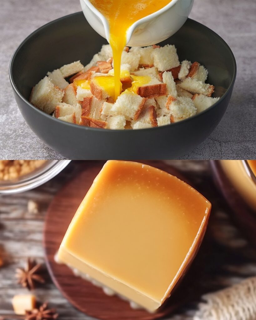 Caramel Bread Pudding (Using Leftover Bread)