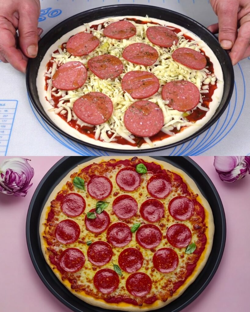Homemade Sausage and Cheese Pizza with Herbed Tomato Sauce