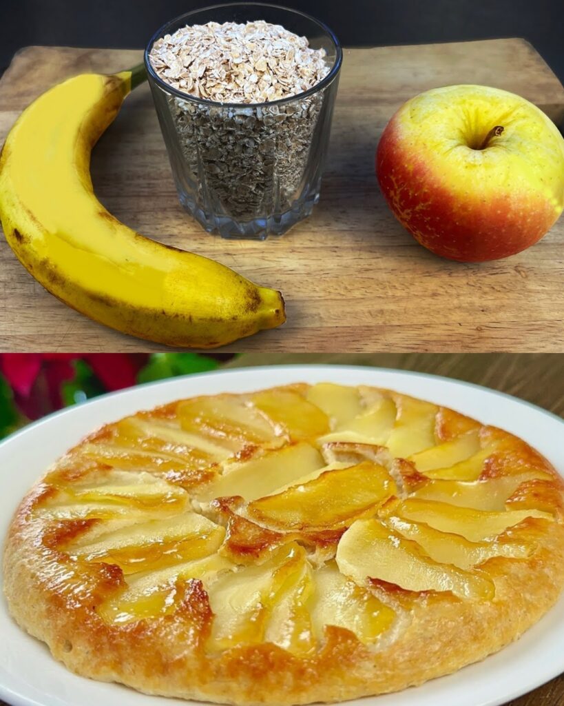 Oatmeal Ricotta Apple-Banana Pancakes