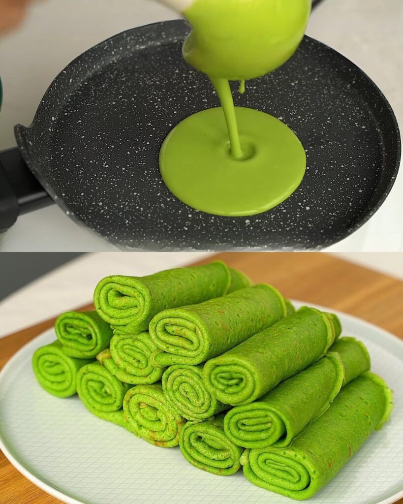 Healthy Spinach Crepes