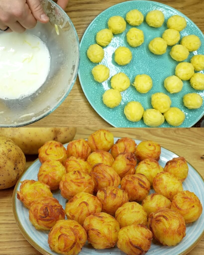 Crispy Garlic Butter Potatoes with Creamy Cheese Sauce and Pepperoni