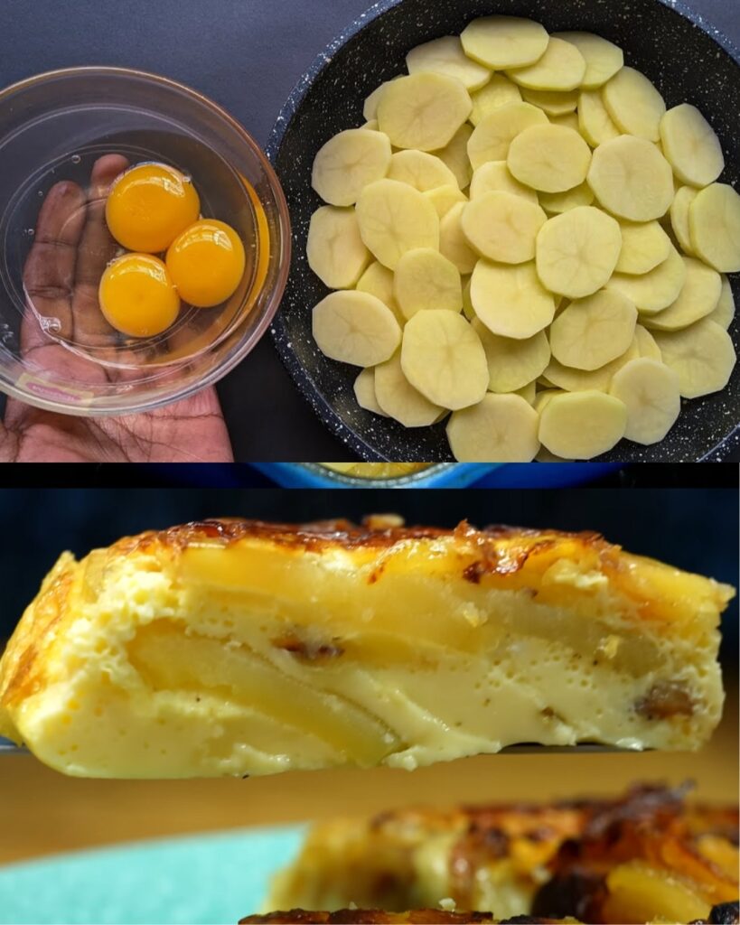 Creamy Potato and Onion Skillet Frittata