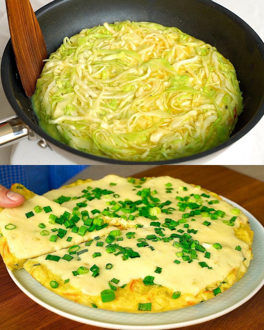 Healthy Cabbage and Potato Veggie Cake with Creamy Pickle Yogurt Sauce