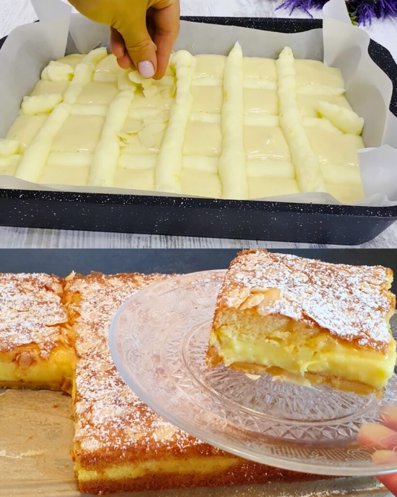 Layered Lemon Cream Cake with Fluffy Sponge Base
