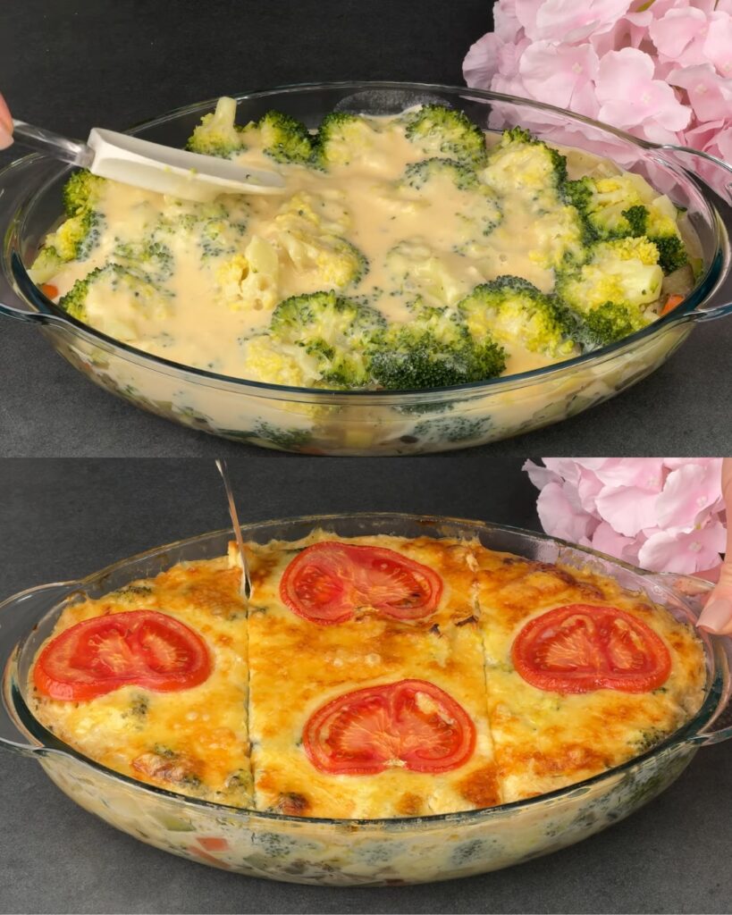 Vegetable Frittata with Garlic Yogurt Sauce recipe