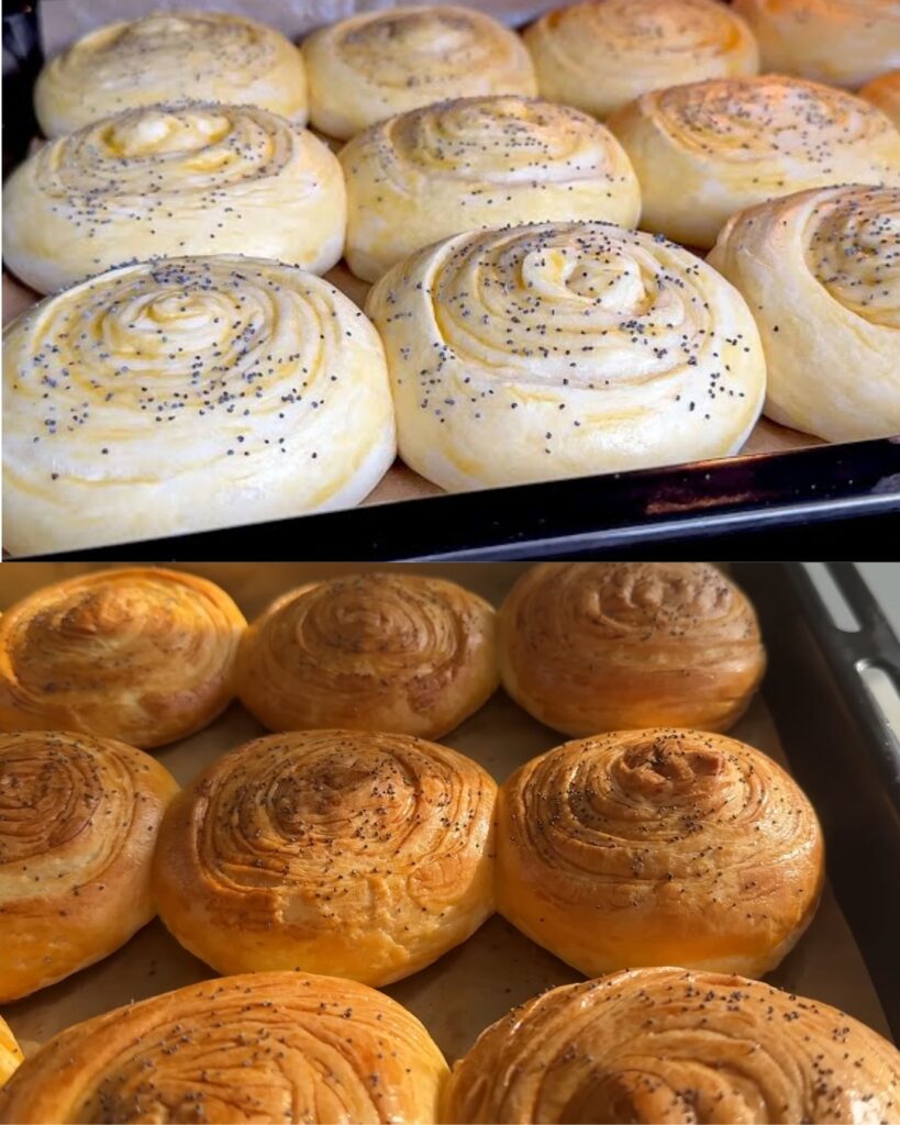 Butter-Enriched Yeast Dough Rolls with Poppy Seeds