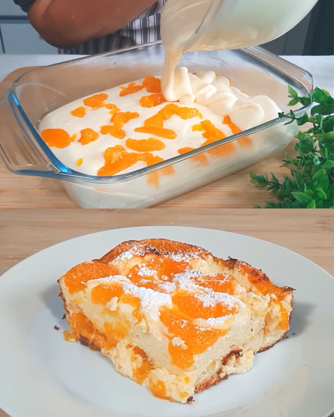 Fruity Quark Casserole with Tangerines