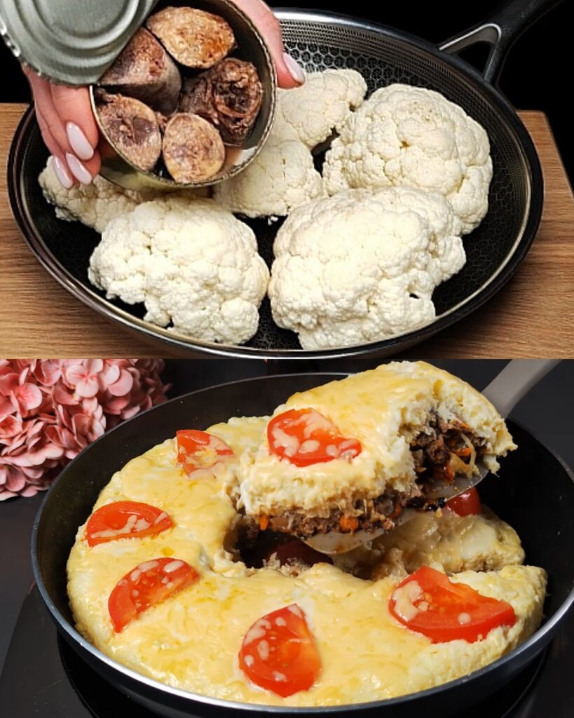 Creamy Baked Cauliflower and Tuna Casserole