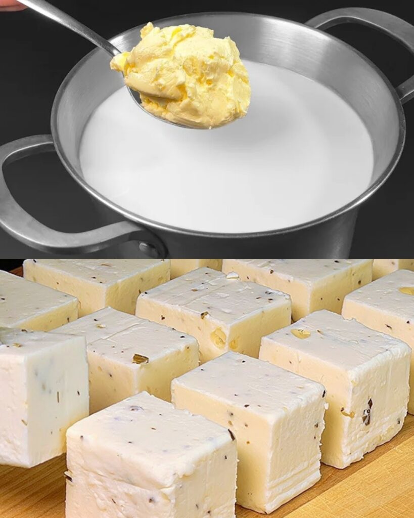 Homemade Farmer’s Cheese with Herbed Butter