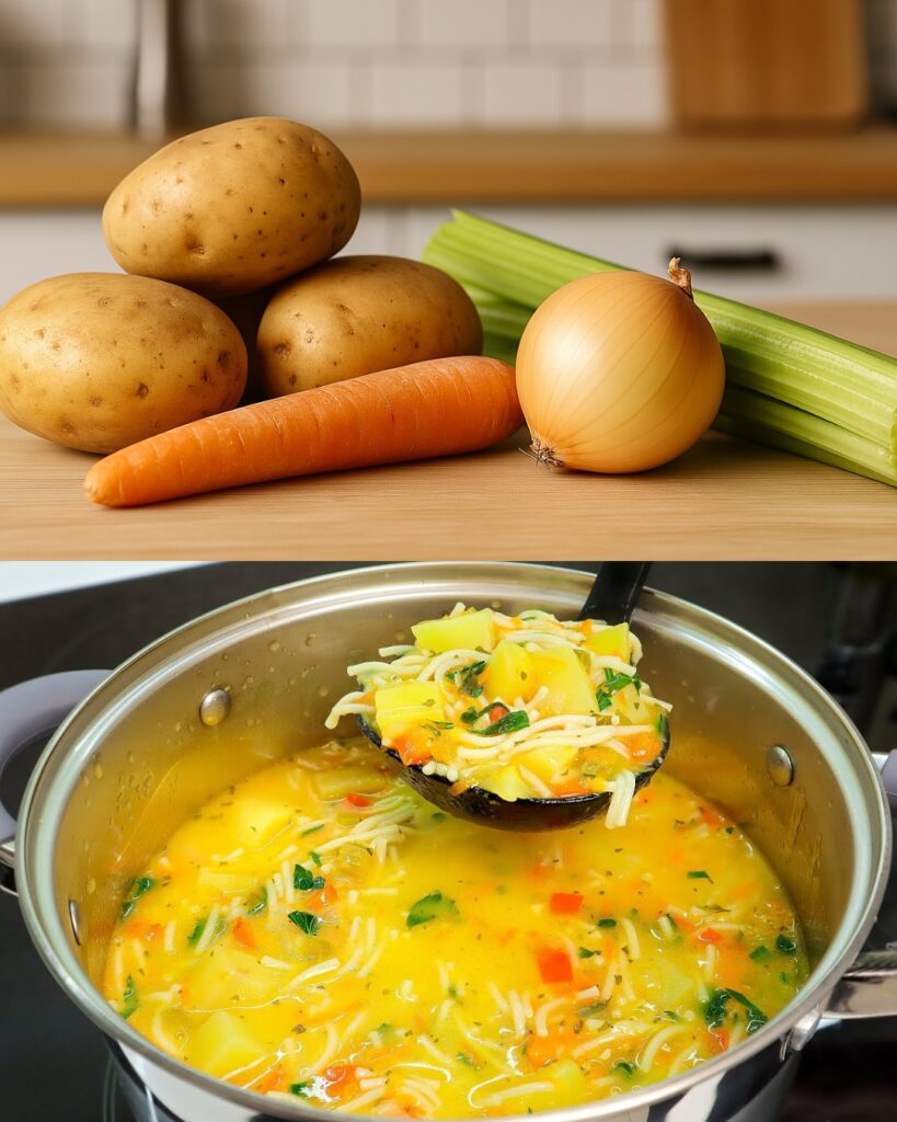 Hearty Vegetable Soup with Noodles
