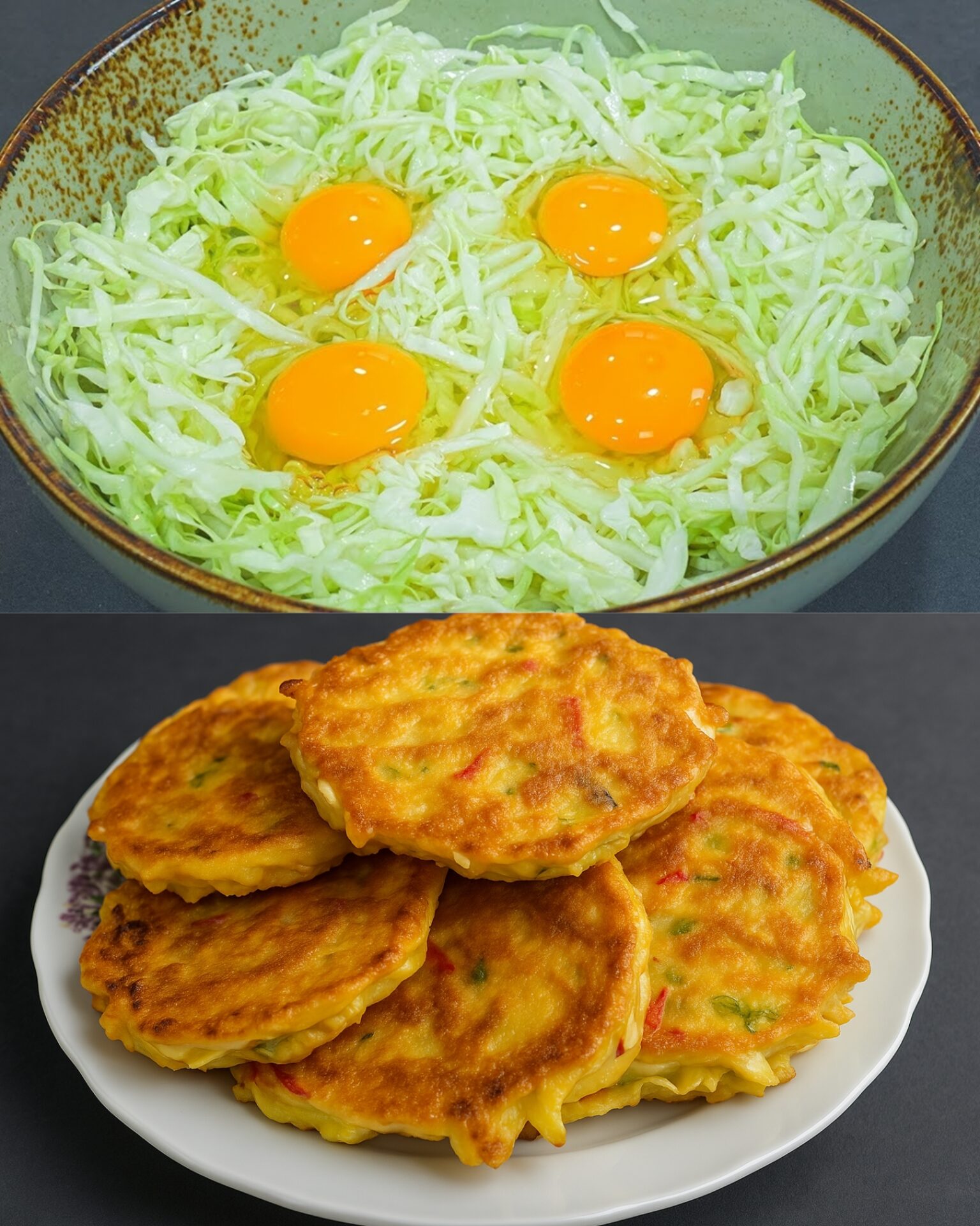 Spicy Cabbage and Egg Fritters – Crispy, Savory, and Delicious