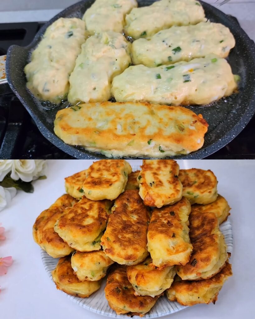 Savory Fried Kefir Flatbreads with Egg, Cheese, and Green Onions