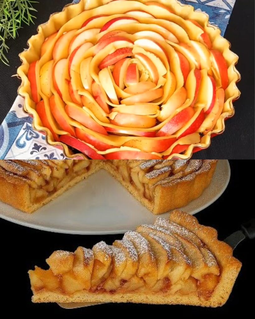 Soft Apple Cake with Berry Jam