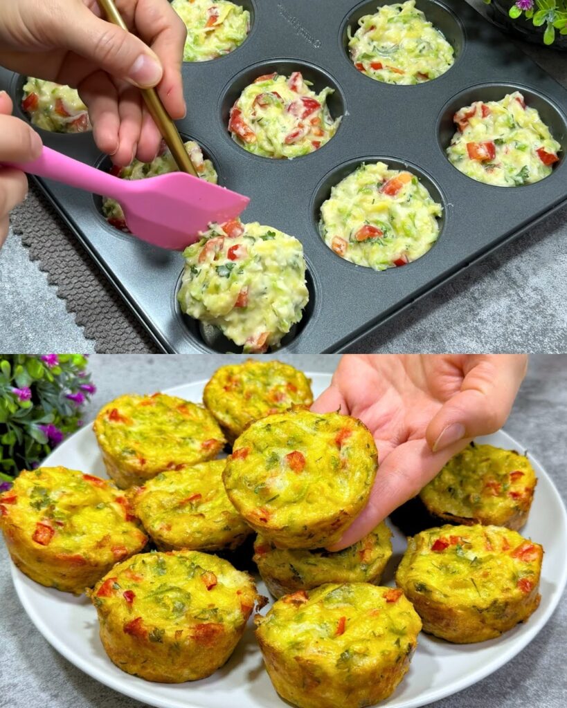 Baked Zucchini and Potato Semolina Gratin with Parmesan & Cucumber‑Dill Yogurt Sauce