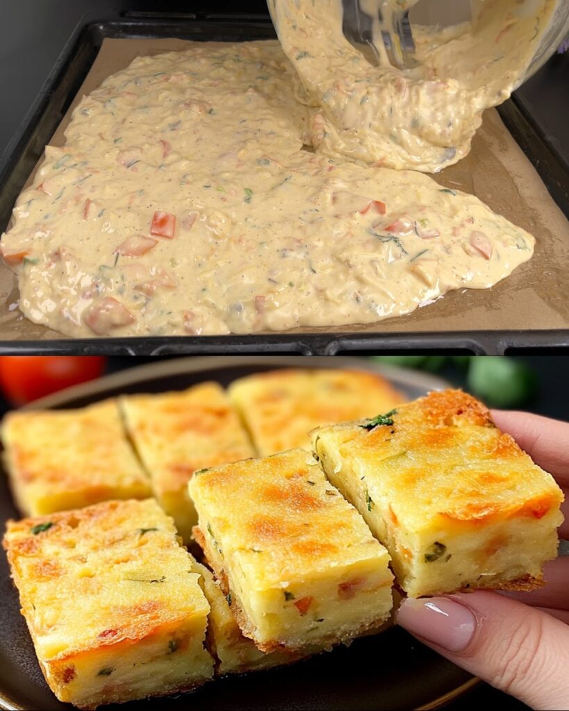 Savory Vegetable & Cream Cheese Bake finished dish