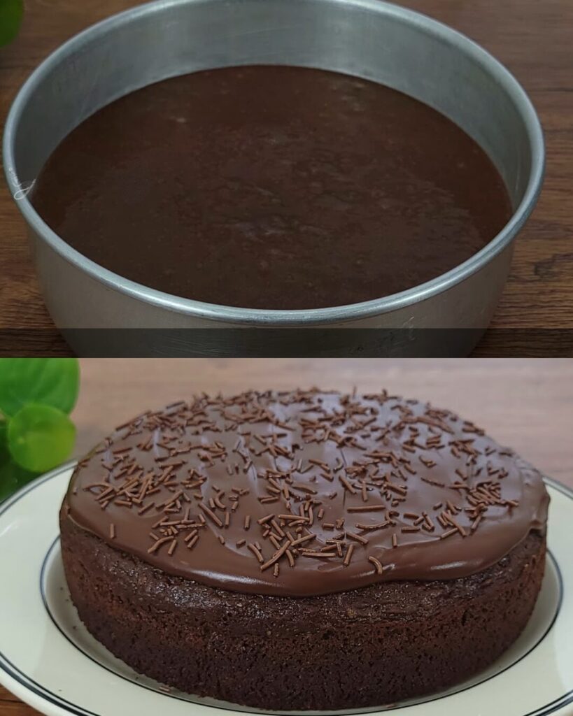 Classic Chocolate Cake with Dark Chocolate Ganache Frosting