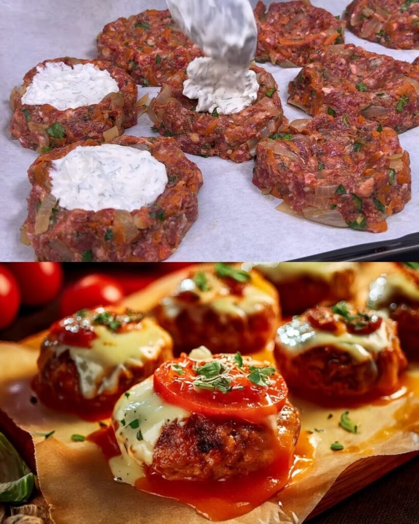 Beef, Mushroom, and Potato Casserole with Herb‑Cream Topping