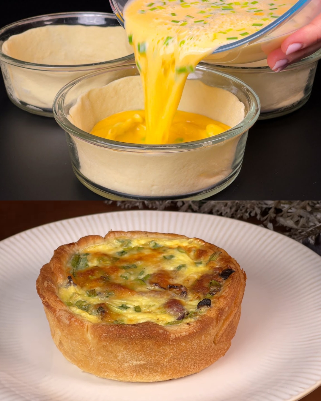 Mushroom, Bacon, and Cheese Puff Pastry Tart