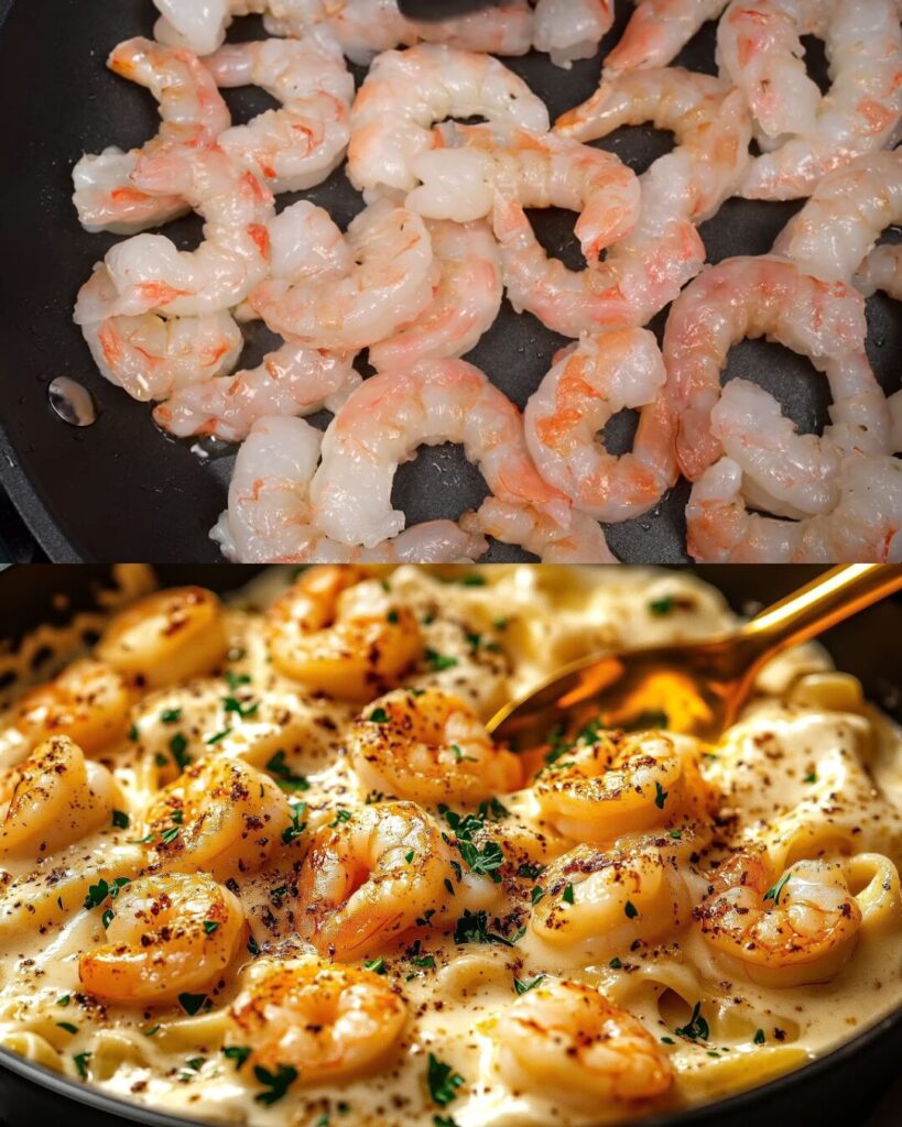 Creamy Garlic Shrimp Pasta