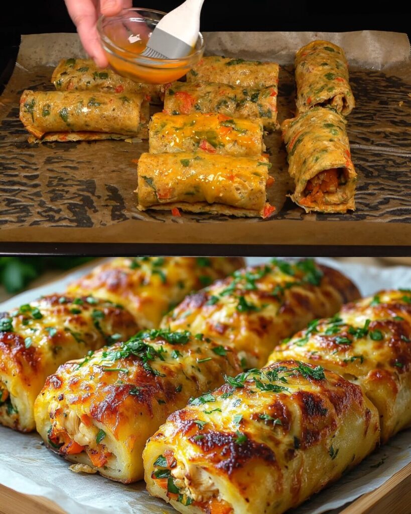 Chicken and Potato Rolls